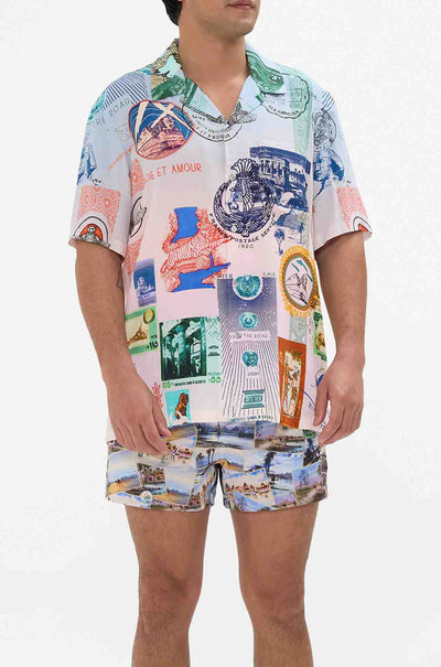 Camilla - Haute Passport Short Sleeve Camp Collared Shirt