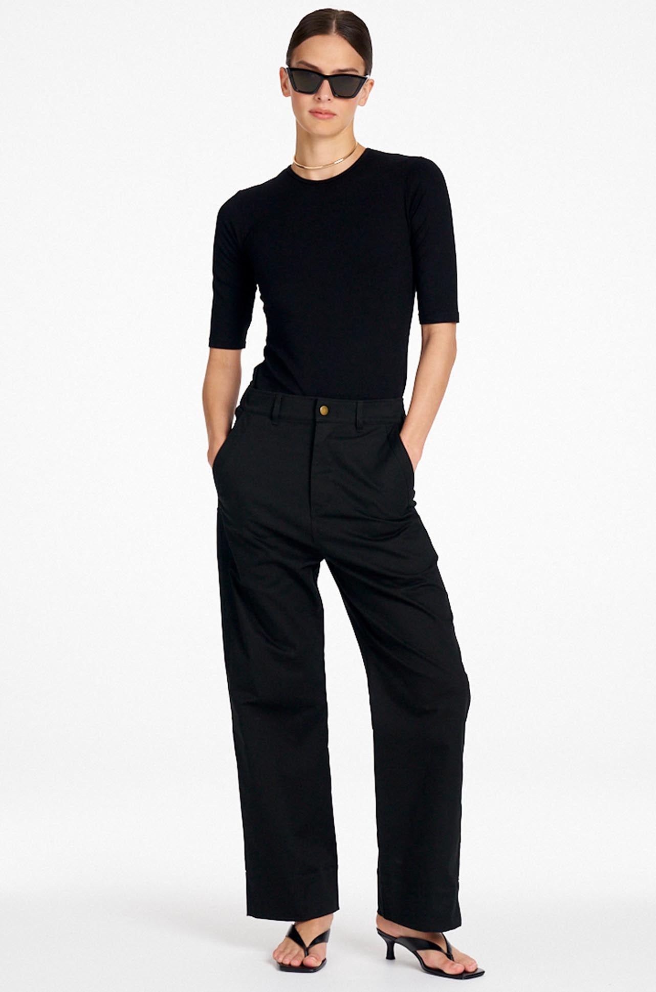 Signature Mela Purdie - Straight Pant in Organic Cotton Twill
