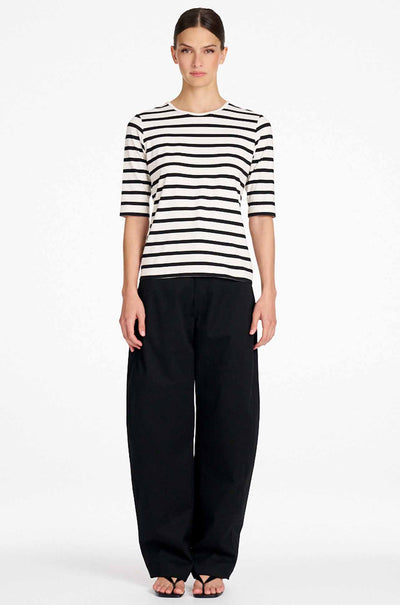 Signature Mela Purdie - Half Sleeve Top in Trunk Stripe Jersey