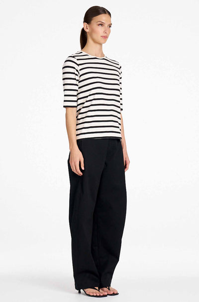 Signature Mela Purdie - Half Sleeve Top in Trunk Stripe Jersey
