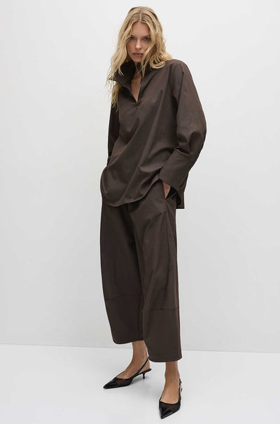Mela Purdie - Half Zip Blouse in Gravitene