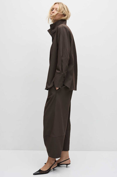 Mela Purdie - Half Zip Blouse in Gravitene