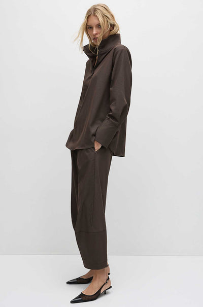 Mela Purdie - Half Zip Blouse in Gravitene
