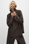 Mela Purdie - Half Zip Blouse in Gravitene
