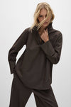 Mela Purdie - Half Zip Blouse in Gravitene