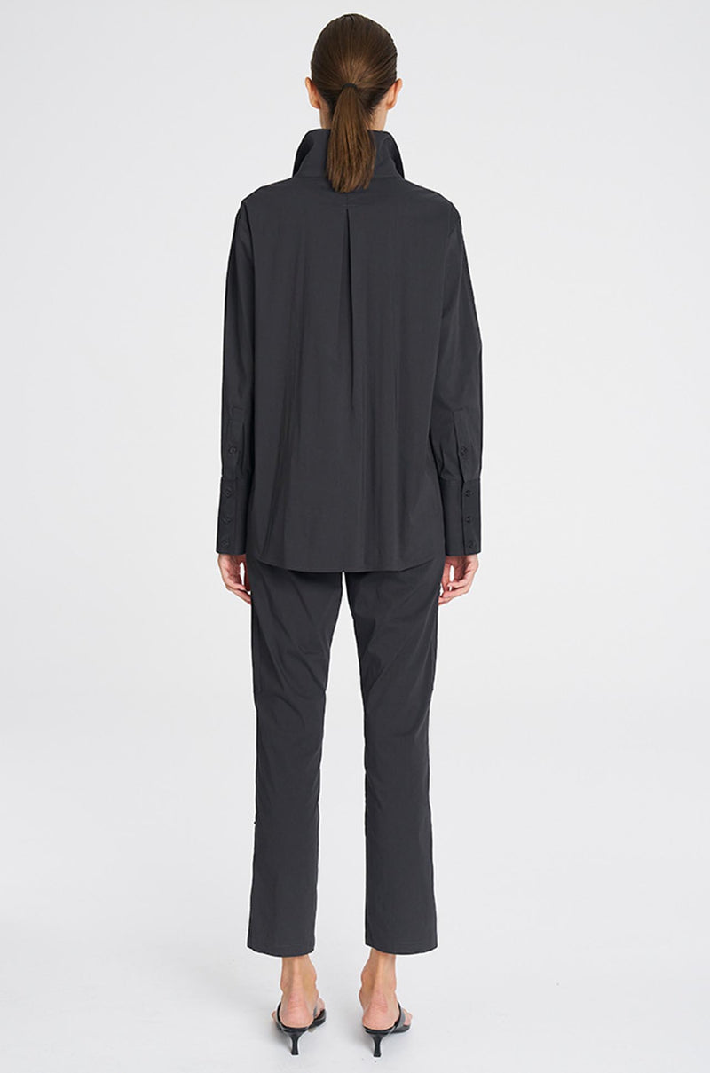 Mela Purdie - Half Zip Blouse in Microprene