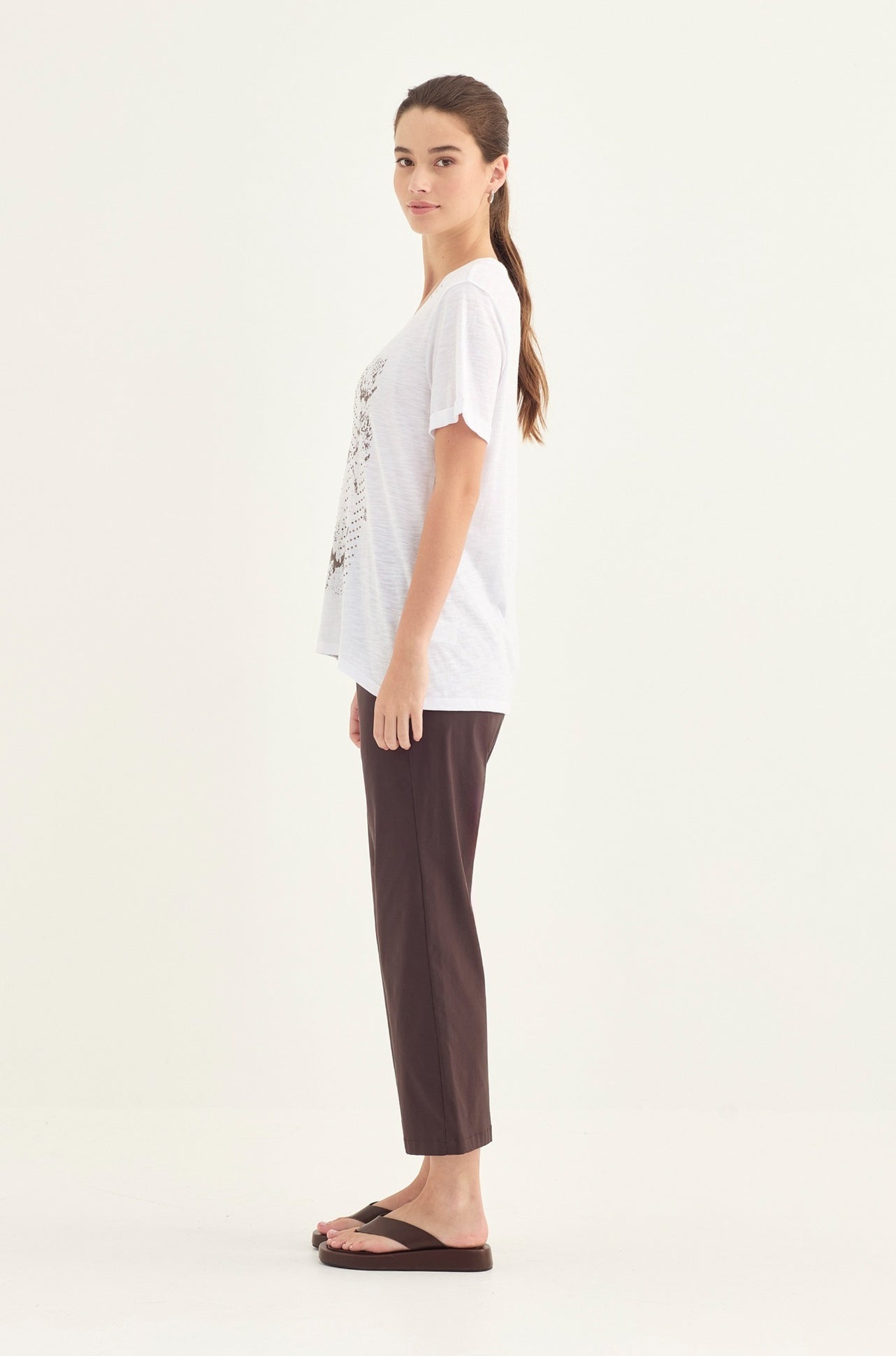 Verge - Hallie Top in White