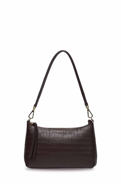 Saben - Haven Shoulder Bag in Cacao Croc