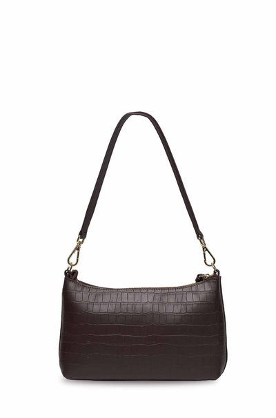 Saben - Haven Shoulder Bag in Cacao Croc
