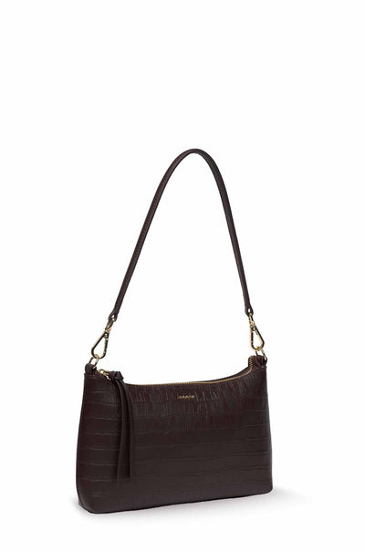 Saben - Haven Shoulder Bag in Cacao Croc