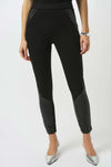 Joseph Ribkoff - Heavy Knit and Leatherette Pull On Legging