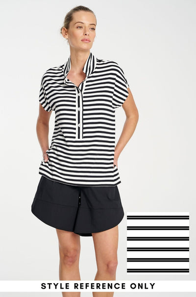 Mela Purdie - Henley Tank in Dual Stripe Jersey