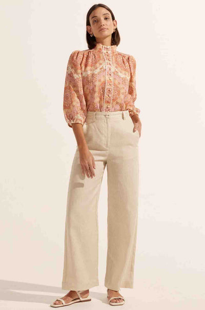zoe kratzmann - outlook top in sunset mosaic