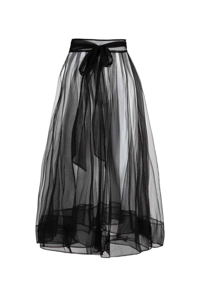 Trelise Cooper - Enter The Bloom How Bow Can You Go Skirt in Black/Pink