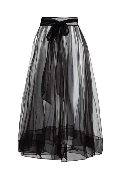 Trelise Cooper - Enter The Bloom How Bow Can You Go Skirt in Taupe/Black