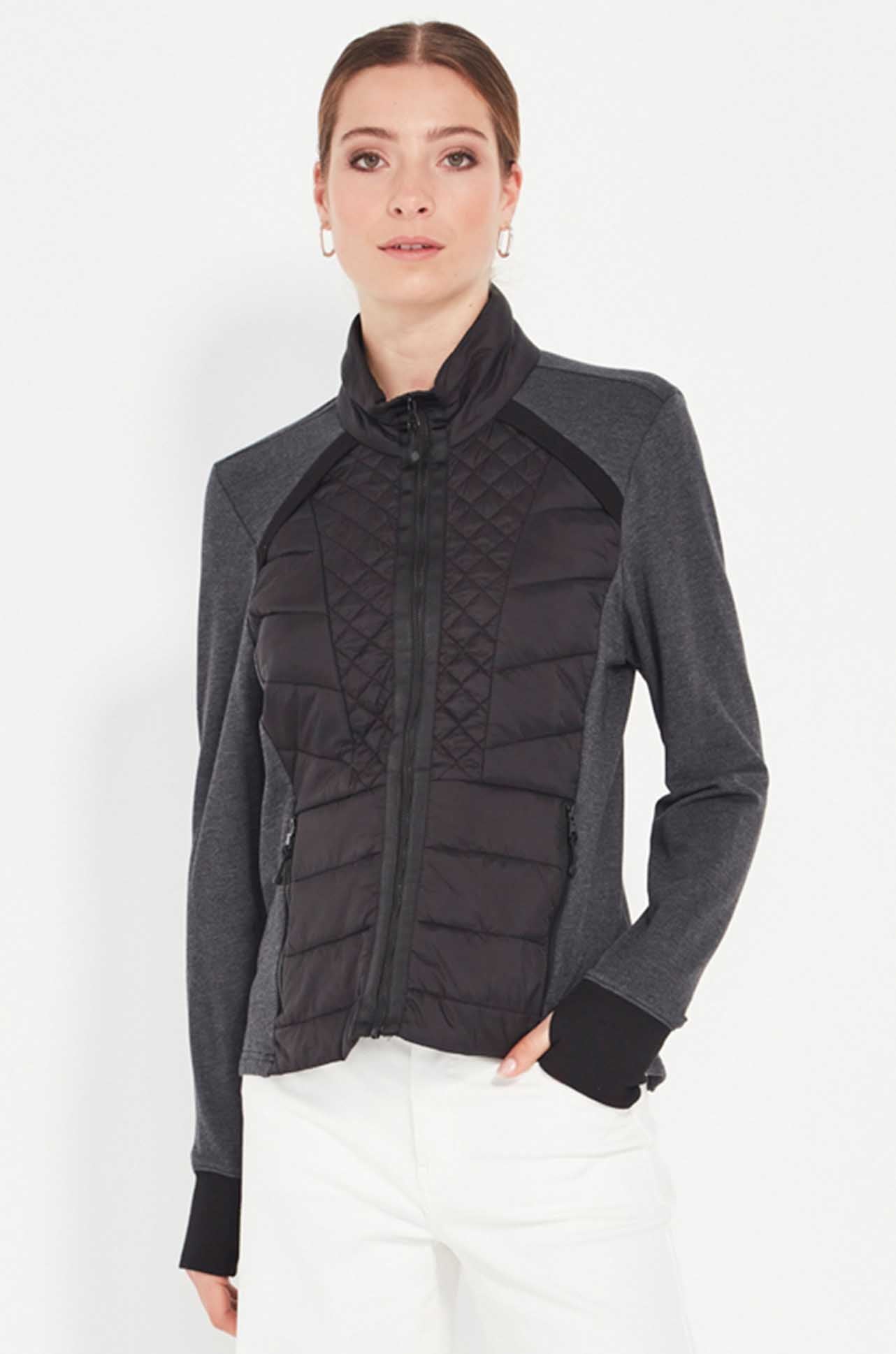 Verge - Idaho Jacket in Charcoal Marle