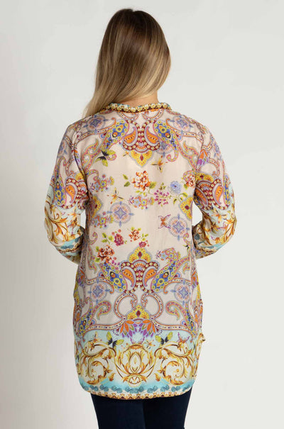 Johnny Was - Indy Tunic in Scroll Scarf Print