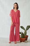 Verge - Inspire Top in Red Print