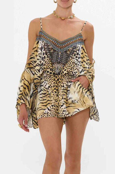 Camilla - Jaguar Drop Shoulder Playsuit