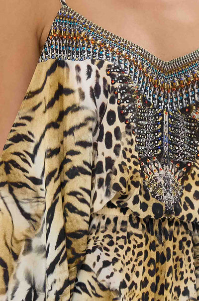 Camilla - Jaguar Drop Shoulder Playsuit