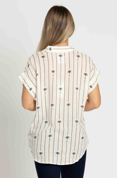 Rails - Jamie Shirt in Stripe Palms