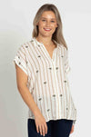 Rails - Jamie Shirt in Stripe Palms