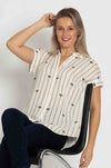 Rails - Jamie Shirt in Stripe Palms