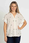 Rails - Jamie Shirt in Stripe Palms