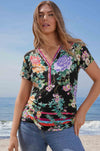 Johnny Was - The Janie Favorite Button Neck Tee