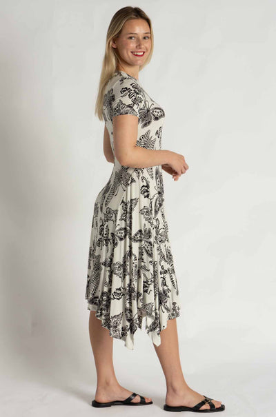 Johnny Was - The Janie Favorite Short Hankerchief Hem Dress in Sydnee