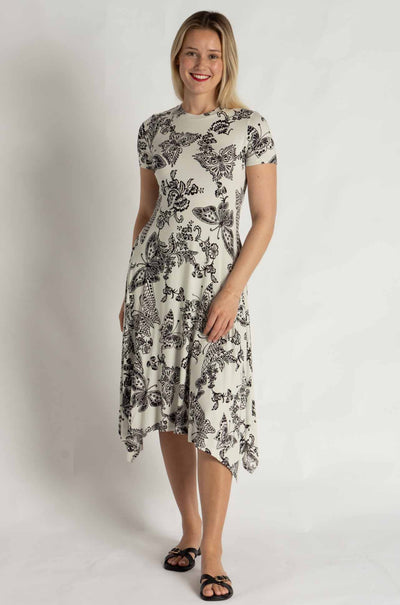 Johnny Was - The Janie Favorite Short Hankerchief Hem Dress in Sydnee