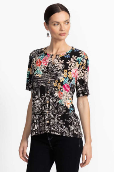 Johnny Was - The Janie Favorite Kimono Sleeve Mandarin Tee