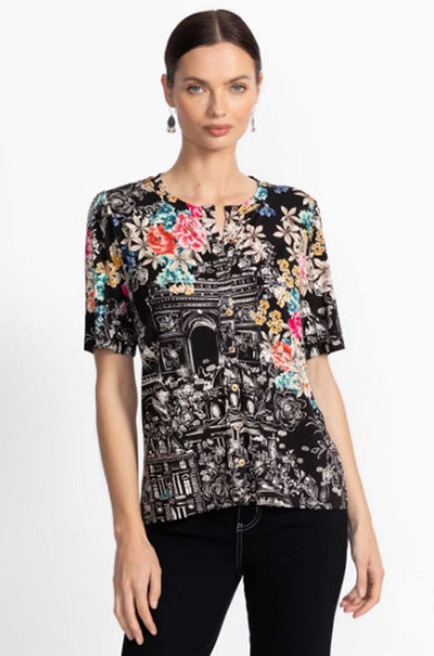 Johnny Was - The Janie Favorite Kimono Sleeve Mandarin Tee