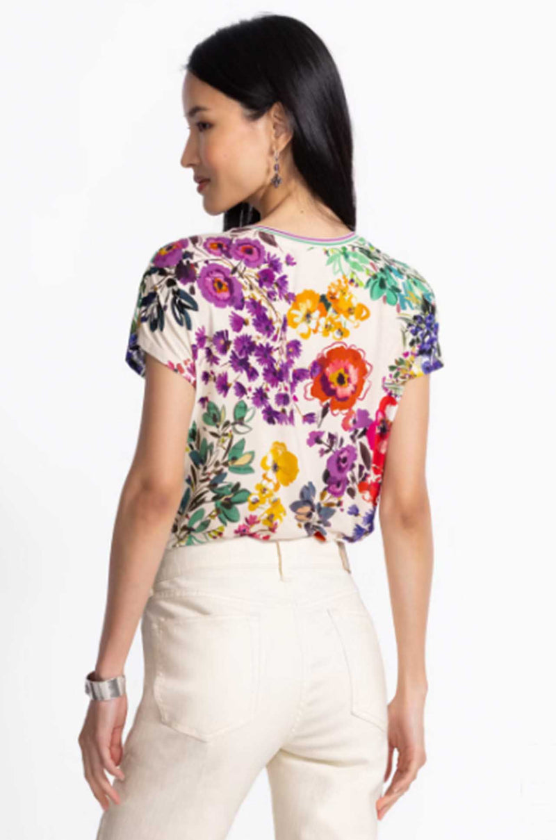 Johnny Was - The Janie Favorite Relaxed Dolman Sleeve Tee in Evalon Print