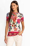 Johnny Was - The Janie Favorite Short Sleeve Crew Neck Tee in Kallie Scarf