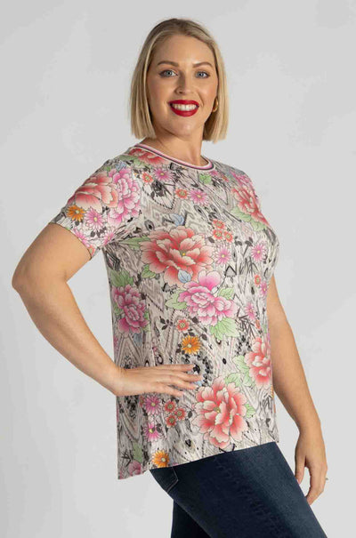 Johnny Was - The Janie Favorite S/S Crew Neck Swing Tee