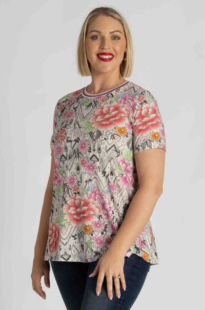 Johnny Was - The Janie Favorite S/S Crew Neck Swing Tee