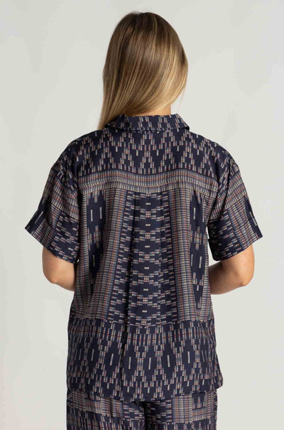 zoe kratzmann - jaunt top in midnight aztec