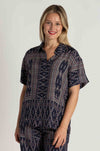 zoe kratzmann - jaunt top in midnight aztec