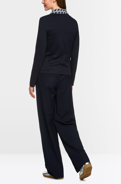 Marc Cain - Jersey Jacket with Cube Print Details