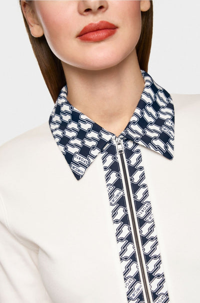 Marc Cain - Jersey Jacket with Cube Print Details