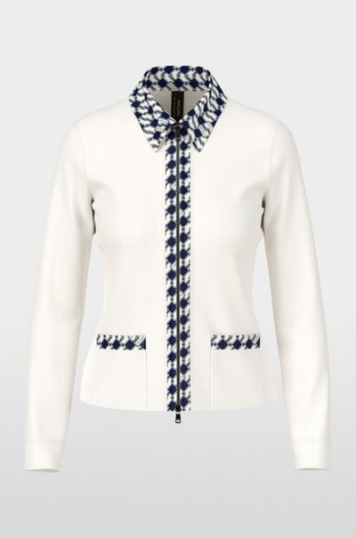 Marc Cain - Jersey Jacket with Cube Print Details