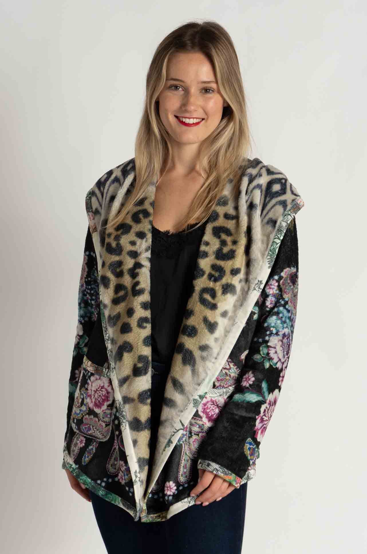 Johnny Was - Joan Reversible Sherpa Jacket in Camino - Zambezee