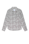 Rails - Josephine L/S Button Down in Charcoal Watercolour Cheetah