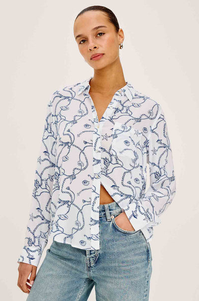 Rails - Josephine LS Button Down in Nautical Chains