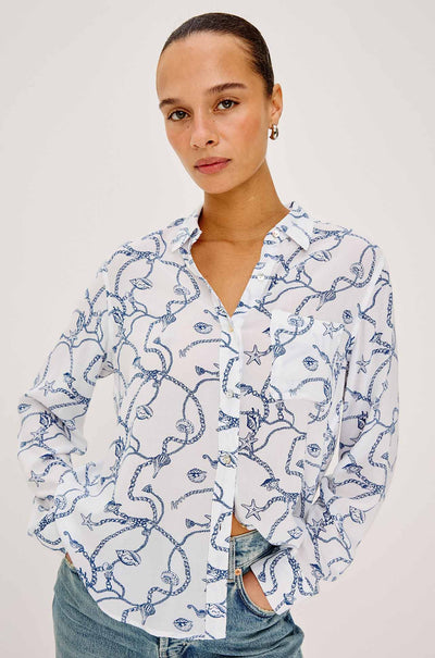 Rails - Josephine LS Button Down in Nautical Chains