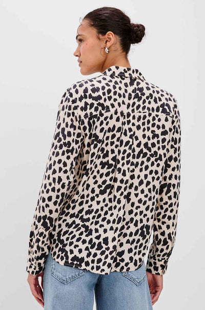 Rails - Josephine Shirt in Taupe Spotted
