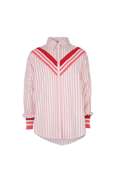 Cooper - We Mean Business Just A Little Rib Shirt in Pink Stripe