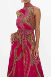 Camilla - Kissed By A Cobra Necktie Dress with Elasticated Waist