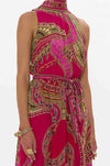 Camilla - Kissed By A Cobra Necktie Dress with Elasticated Waist